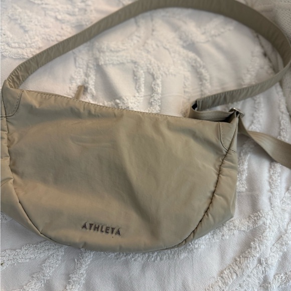 Athleta Handbags - Athleta Tan Crossbody Bag